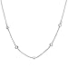chelseachicNYC Five Cubic Zirconia Crystal Accent Chain Choker Silver