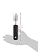 Sammons Preston Sure Grip Spork, Stainless Steel Spoon and Fork Utensil with Thick Rubber Handle, Comfortable and Easy to Hold Silverware for Weak Grasp, 7
