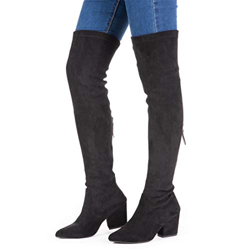 NNG-Women-Boots-Winter-Over-Knee-Long-Boots-Fashion-Boots-Heels-Autumn-Quality-Suede-Comfort-Square-Heels-US-Size