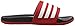 adidas Women's Adilette Ultra Slides Athletic Sandal, Scarlet/White/Core Black, 8