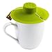 Epoca Silicone Tea Bag Buddy and Cup Cover Lid, 2-Pack, Green