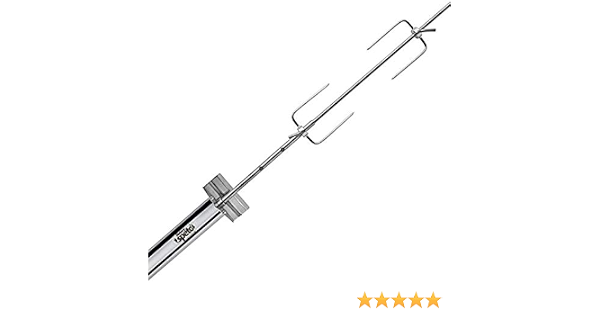 Espada para asar / rostizar gira a base de pilas. Espada para picaña. Espada  Brasileña. Espadas para asador. Espada para Carne. Elaborada con acero  inoxidable, soporta hasta 6 kilos de carne. Obtén un asado uniforme y  jugoso. : Amazon.com.mx 
