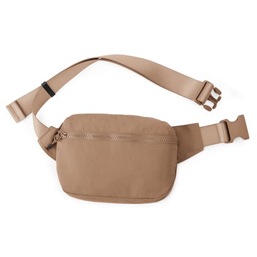 ODODOS 2L Belt Bag for Women Men, Crossbody Fanny Packs with Adjustable Strap Waist Pouch for Workout Hiking Running Travel