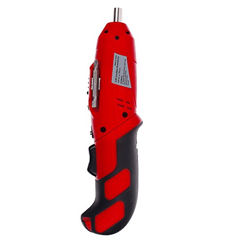 Apollo Precision Tools DT1036, Cordless Rechargeable Screwdriver, 4.8V, Red