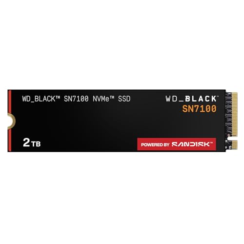 WD_BLACK SN7100 NVMe SSD 2 TB (High-Performance Gaming-Speicher, bis zu 7.250 MB/s Lesen, PCIe Gen4, Energieeffizienz, für Desktop, Laptop & Handheld-