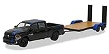2015 Dodge Ram Pickup Truck Mopar Edition & Flatbed Trailer Hitch & Tow Series 7 1/64 by Greenlight 32070 C