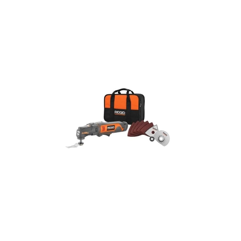Ridgid R82235 12V Cordless JobMax Oscillating Multi Tool Starter Kit on