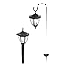 Yards & Beyond Dual Use Coach Style Solar Lights - 2 Pack