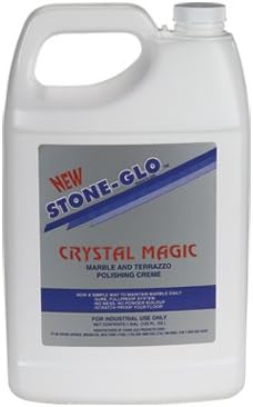 STONE-GLO Crystal Magic Floor Polisher for Ultimate Shine, Durability & Protection - Polishing Tile Floor Cleaner, Scratch Removal Used with Floor Scrubber (1 Gallon)