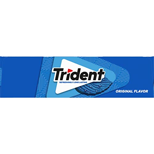 TRIDENT FLAVOR SUGAR FREE GUM PACKS OF 14 PIECES TOTAL PIECES, ORIGINAL, 168 COUNT, (PACK OF 12)