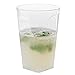 Clear Plastic Cups | 10 oz. 80 Pack | Hard Disposable Cups | Square Plastic Wine Cups | Plastic Cocktail Glasses | Large Plastic Drinking Cups | Plastic Party Cups | Bulk Wedding Plastic Tumblers