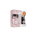 Sally Hansen Miracle Gel, Nail Polish FLUSHED WANDERER + TOP COAT (DUO)