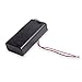 DCFun 2 x 1.5V AA Battery Holder Case Storage Box with Wire Leads and ON/Off Switch 4-Pack