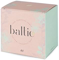 Bar Soap With Natural Baltic Amber Powder and Essential Oils Handmade Antibacterial Soap (1.7 oz)