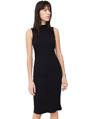 Mango Women's Ribbed Cotton Dress