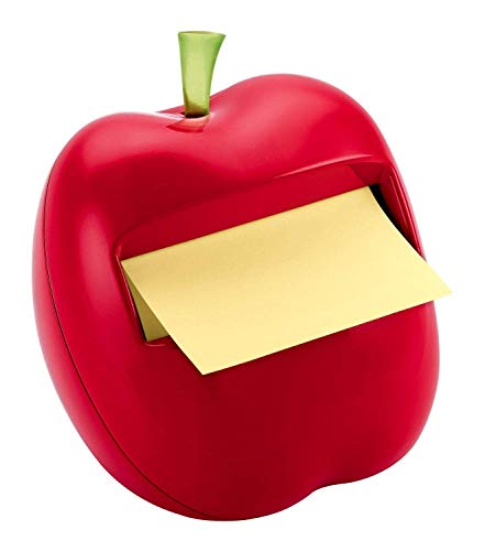 Post-it Pop-up Notes Dispenser for 3 in x 3 in Notes, Apple Shaped Dispenser, Includes 1 Canary Yell - //medicalbooks.filipinodoctors.org