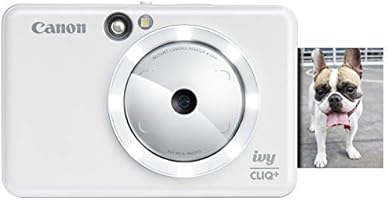 Canon IVY CLIQ+ Instant Camera Printer,Smartphone Photo Printer Via Bluetooth(R), Pearl White