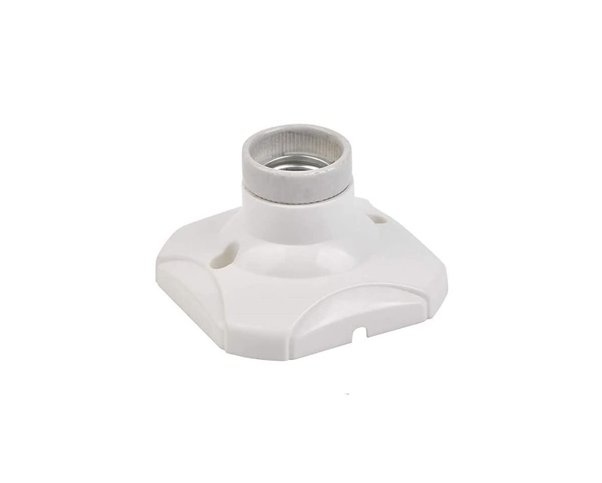 zalati E27 Light Bulb Socket Holder with Threads Wall Lamp Base for Light