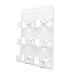 deflecto 6-Pocket Business Card Holder, Holds 480 Cards, 8.5 X 1.63 X 9.75, Plastic, Clear