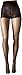 CK Women's Matte Ultra Sheer Pantyhose with Control Top, Black, Size B