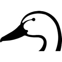 ELKS Unique Design Duck Head Decal Sticker, Silver, 12 Inch, Die Cut Vinyl Decal, for Windows, Cars, Trucks, Toolbox, Laptops, MacBook-virtually Any Hard Smooth Surface
