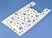 Sprinkles Gifts 50 Large Bags High Density .5 Mil Paw Print Dog Animal Vendor Retail Gift Shopping T Shirt Bag 11.5x6.5x22