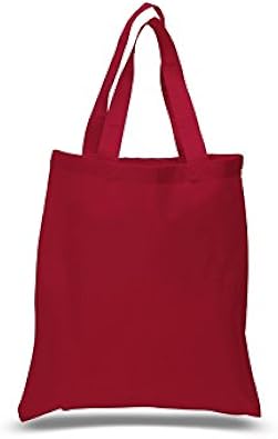 red tote bag canvas