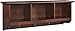 Crosley Furniture Brennan Entryway Storage Wall Shelf, with Coat Rack Hooks for Hanging, Vintage Mahogany