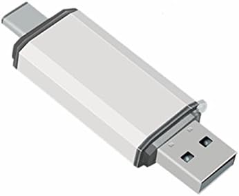 Uactor 1pcs 16GB USB 3.0 Flash Drive for Type-C Smartphone and Tablets Waterproof Pen Drive USB-C/3.0 USB Flash Memory Disk Silver