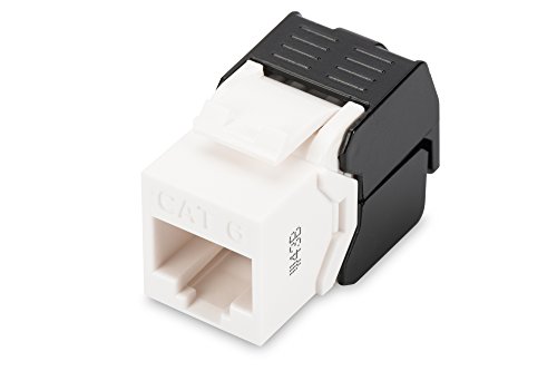 DIGITUS DN-93603 – Keystone module Cat 6 – 1 unit – RJ45 network socket Cat.6 unshielded – 250 MHz – 1GBase-T – 1 Gbit/s – AWG 26 to AWG 22 – tool-free installation