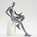 COLOR-LILIJ Action Figure Model, Drawing Figures for Artists Action Figure, Model Human Mannequin Man Woman Kits,for Sketching, Painting, Drawing, Artist, Cartoon Figures Action. (Luxury Grey Male)