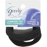 Goody Women's Ouchless Black Tubed Ponytailer 3 Pc