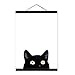 Catnew 3Pcs Cute Black Cats Canvas Frameless Painting Murals Wall Art Home Room Caft Decor Gift Size 3040cm