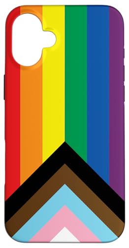 LGBTQ+ Progress Pride Flag Case for iPhone 16 Plus