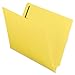 Smead End Tab Fastener File Folder, Shelf-Master® Reinforced Straight-Cut Tab, 2 Fasteners, Letter Size, Yellow, 50 per Box (25940)