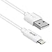 Lightning Cable, [Apple MFi Certified] JOTO Lightning to USB Cable (6.6ft 2m long), Data Sync Charge Cable for iPhone 6S 6 Plus 6, iPad Pro, Air 2, mini 4, iPod touch 5 6th gen, nano 7th gen (White)