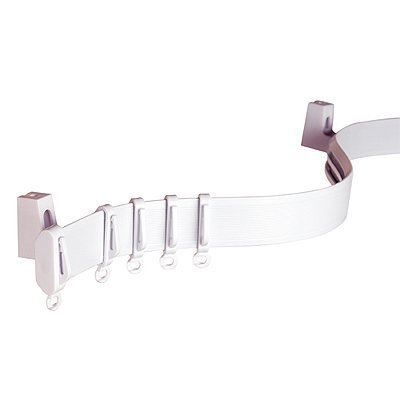 Speedy Streamline Curtain Track Set, White, 180 Cm