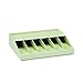 MMF Industries Bill Strap Rack | 10-5/8”W x 2-5/16”H x 8-5/16”D | 6 Compartments | Open Design | Recessed Top Shelf | Durable Plastic | Cash Holder Organizer Rack