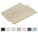 Luxury Egyptian Cotton 300 Thread Count 2-Piece Pillowcase Set 21 x 42 Inch - King, Ivory