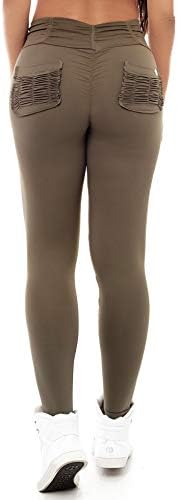 Vestem Brazilian Workout Legging - Booty Up Pockets Army Green
