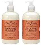 SheaMoisture Coconut & Hibiscus Curl & Shine Conditioner - 2 Pack of 13 oz