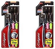 Colgate Slim Soft Charcoal KfWKzP Toothbrush Ultra Soft, 3 Count (Pack of 2)