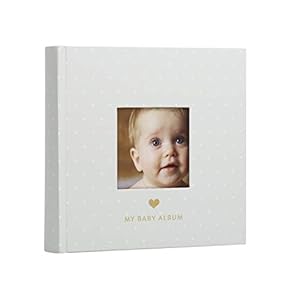 Pearhead My Baby Album, Baby Book Photo Keepsake for New and Expecting Parents, 50 Pages, Holds 200 6” x 4” Pictures…