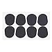 Pixnor Altotenor Sax Clarinet Mouthpiece Patches Pads Cushions, Black, 8 Pack