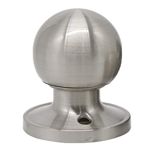 Probrico Dummy Door Knobs Satin Nickel Single Inactive Ball Knobs Pack