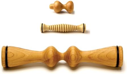 Body Back Company's Wood Massager Trio Natural Pain Relief Kit - Back Massager - Foot Massager - Handheld Trigger Point Acupressure Massage