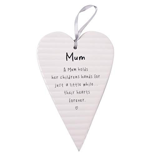 Papillon Collection Xpressions Ceramic Hanging Heart Plaque (Mum)