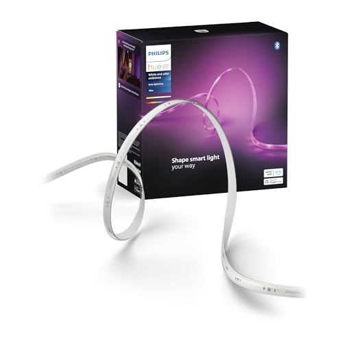 Philips Hue Solo 10M Smart LED Strip (Pack of 1), LED Lights for Indoor, Control with Hue App, Smart Lighting that Works with Alexa, Google Assistant and Apple HomeKit