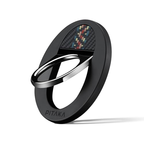 PITAKA Phone Ring Holder Magnetic Phone Grip Compatible with MagSafe Ring for iPhone 16/15/14/13/12 [MagEZ Grip, Rhapsody]