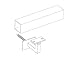 Inline Design - Stainless Steel Handrail Bracket Square for Flat/Curved Bottom Tube Slim Adjustable (Satin Stainless Steel)